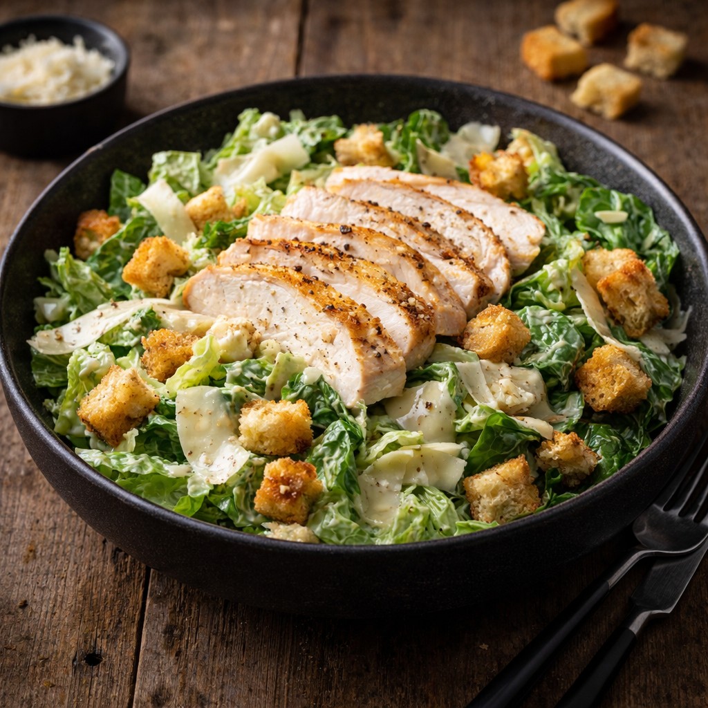 Caesar salat med kylling – Klassisk opskrift