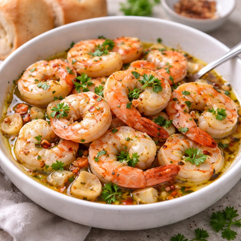 Rejer i hvidløg og persille – Nem fisk ret